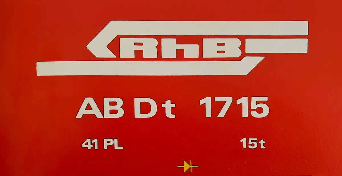 Neues von Hans Schmid gestaltetes RhB-Logo 1965